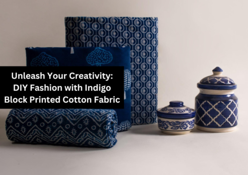 Unleash Your Creativity: DIY Fashion with Indigo Block Printed Cotton Fabric